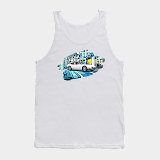 2000gt Tokyo Night Print Tank Top